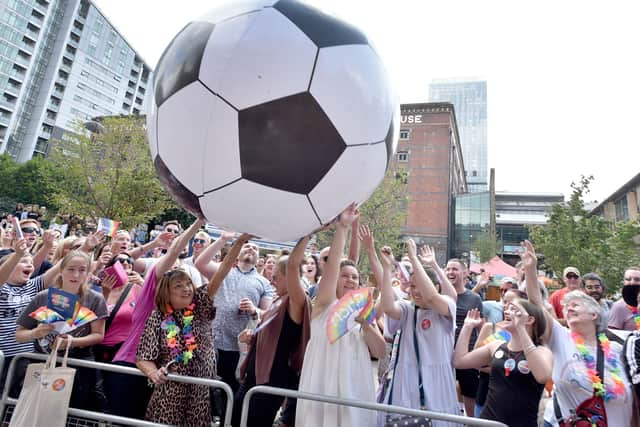 The parade at Manchester Pride 2022. Photo: David Hurst 