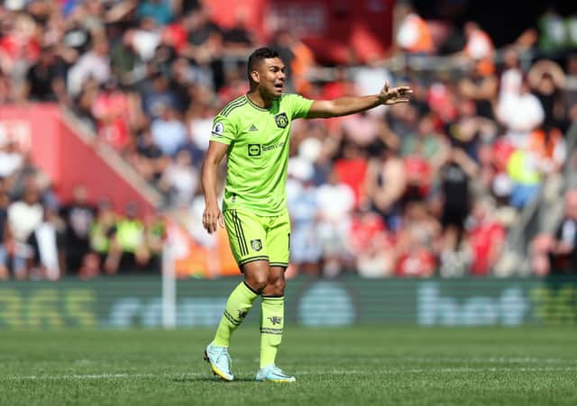 Casemiro could get his first start for United on Thursday. Credit: Getty. 