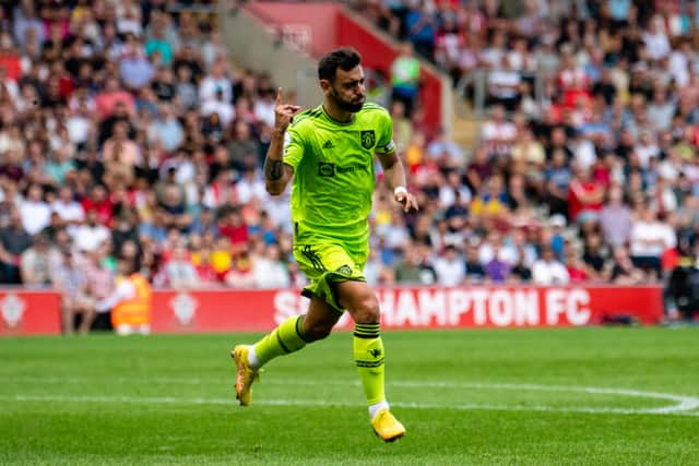 Fernandes has one goal and one assist so far this season. Credit: Getty. 