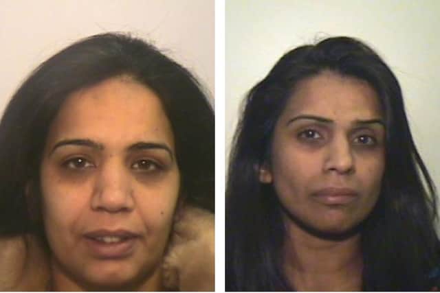  Bury-based sisters, Shazia and Abia Din, who had money confiscated at a POCA hearing Credit: GMP
