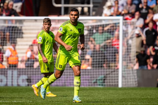 Casemiro could be handed a first start in a United shirt. Credit: Getty.