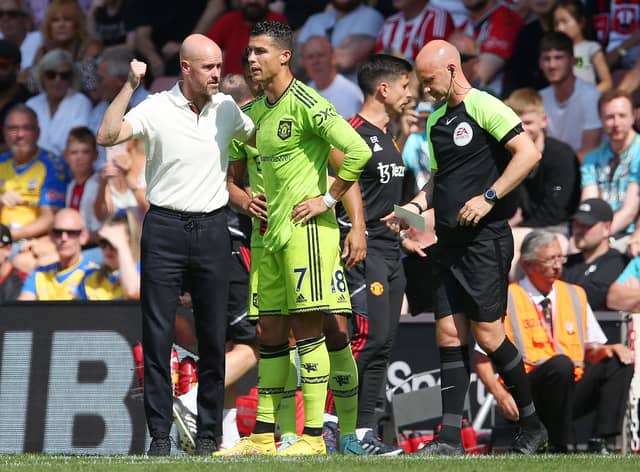 Erik ten Hag has claimed he and Cristiano Ronaldo are on the ‘same page'. Credit: Getty.
