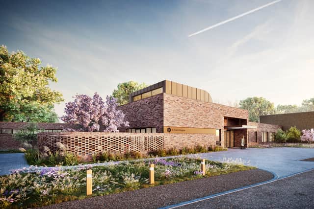 An artist’s impression of what the new St Ann’s Hospice Heald Green site will look like. Credit:  St. Ann’s Hospice