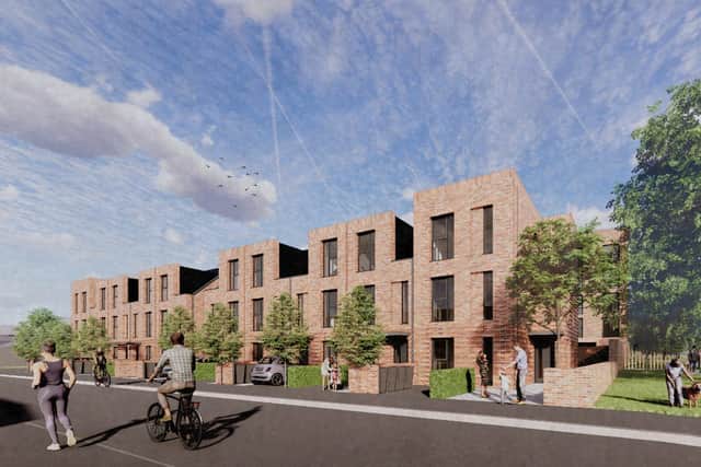Plans for 128 homes at Rodney Street in Ancoats, Manchester. Credit: This City / Buttress