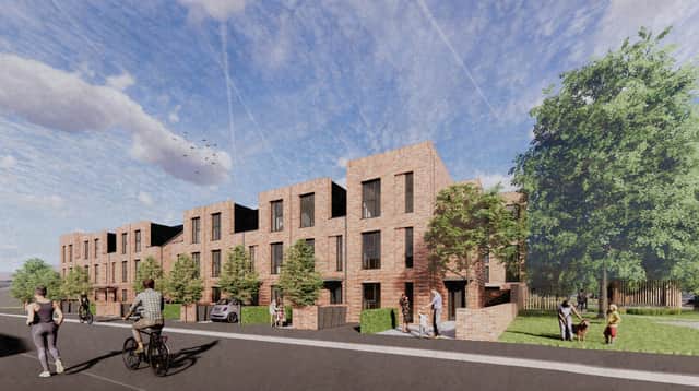 Plans for 128 homes at Rodney Street in Ancoats, Manchester. Credit: This City / Buttress