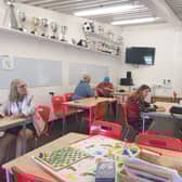 The Community Cafe, located at Droylsden Juniors Football Club, welcomes visitors four times a week. Credit: Sofia Fedeczko/Manchester World