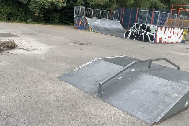 The skate park in Fog Lane, Didsbury