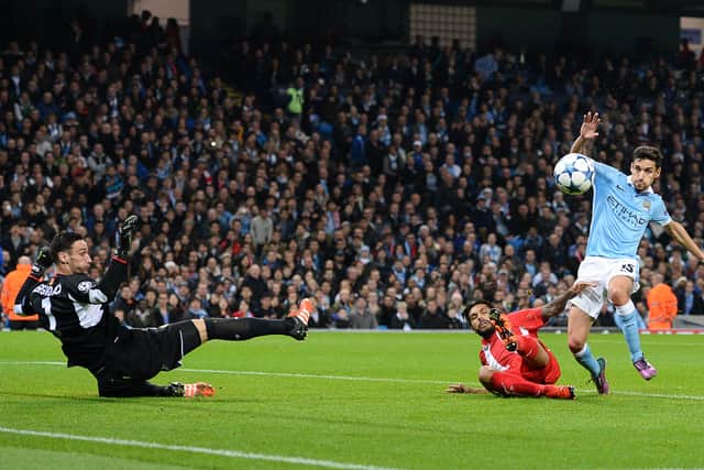 Jesus Navas played for Manchester City the last time they faced Sevilla. Credit: Getty.