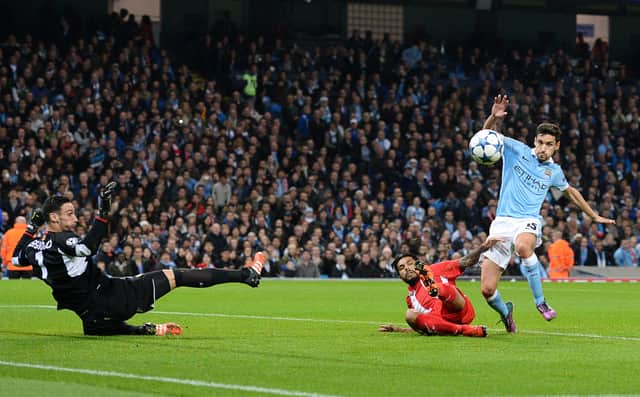 Jesus Navas played for Manchester City the last time they faced Sevilla. Credit: Getty.