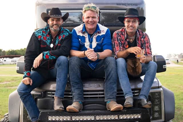 Fred with Gordon Ramsay and Gino D’Acampo