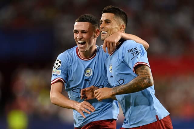 Foden impressed for City in Seville. Credit: Getty.