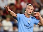 Erling Haaland could net more than 32 Premier League goals this season, claim Owen Hargreaves and Joleon Lescott. Credit: Getty.