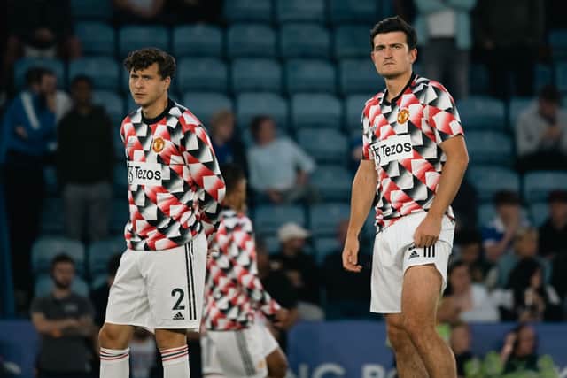 Maguire and Linedlof have not started alongside each other this season. Credit: Getty.