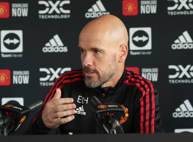 Ten Hag . Credit: Getty.