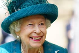 The Queen in 2021 at Manchester Cathedral, which will screen her funeral on Monday 