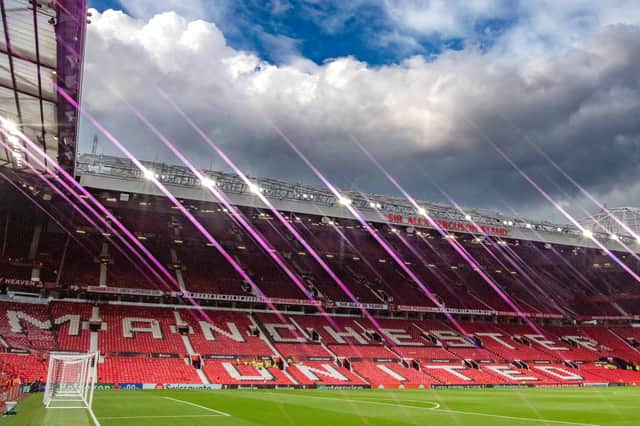 <p>Manchester United marked the passing of Queen Elizabeth II before the Europa League game with Real Sociedad. Credit: Getty.</p>