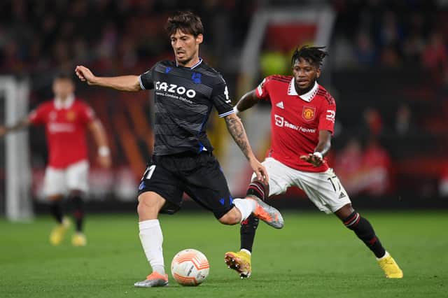 Ex-Manchester City man David Silva was back at Old Trafford. Credit: Getty.