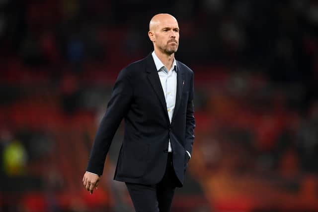 Erik ten Hag suffered a first loss since the defeat away to Brentford. Credit: Getty.