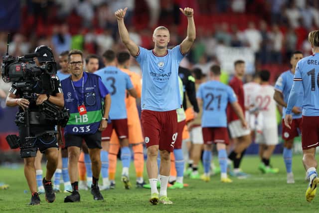 City began their Champions League campaign with a 4-0 win away to Sevilla. Credit: Getty.