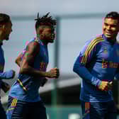 Antony, Fred and Casemiro have been included in the Brazil squad. Credit: Getty.