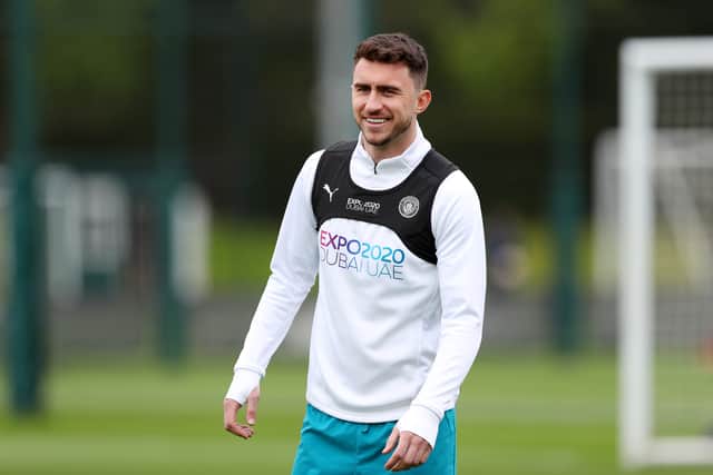 Laporte hasn’t played for City this season due to injury. Credit: Getty.