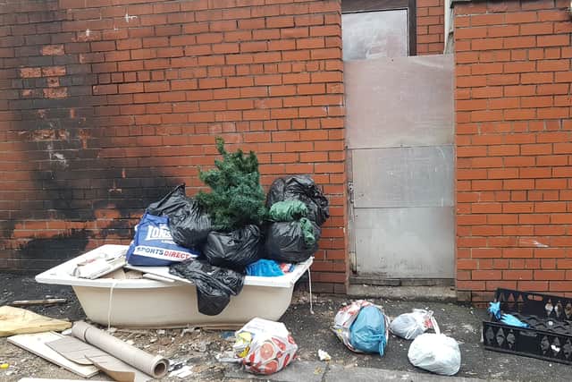 Flytipping in Bolton Credit: via LDRS