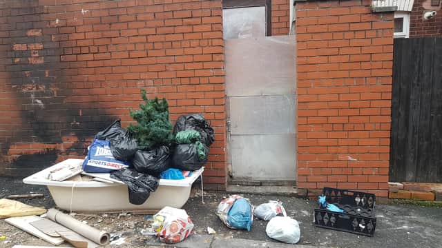 Flytipping in Bolton Credit: via LDRS