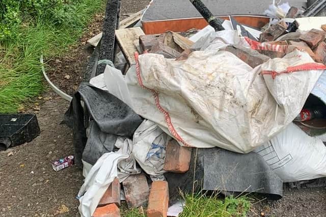 A man was issued with the maximum £400 fixed penalty earlier this month for this flytipping incident in Harwood, Bolton