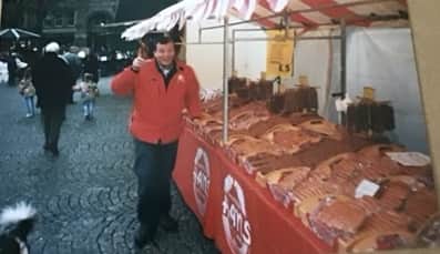 Manchester Christmas Markets in Albert square circa 2000