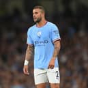 Kyle Walker missed Manchester City training on Tuesday. Credit: Getty.  