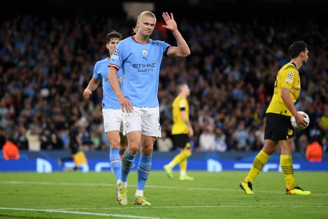 Haaland didn’t celebrate his goal against his former side. Credit: Getty.