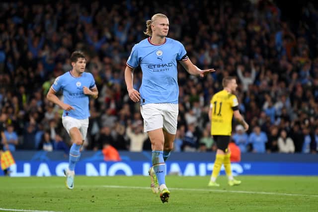 Haaland didn’t celebrate the goal against his former side. Credit: Getty.