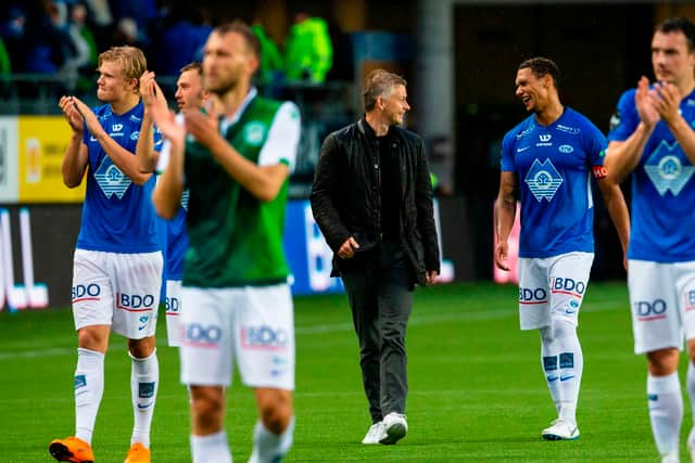 Haaland and Solskjaer worked together at Molde. Credit: Getty.