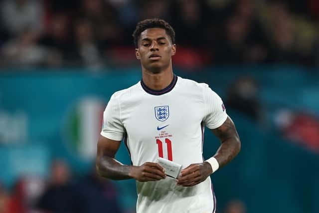 Rashford last played for England in the final of Euro 2020. Credit: Getty.