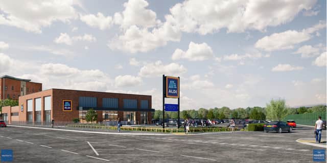 The new Aldi planned for Victoria Avenue East in Manchester Credit: Aldi