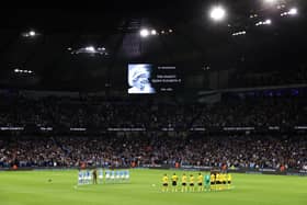 Manchester City and Wolverhampton Wanderers players will mark the Queen’s passing ahead of Saturday’s game. Credit: Getty.