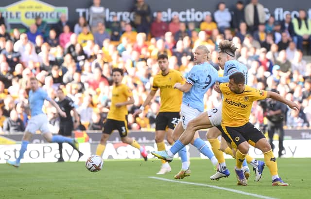 Grealish scored after just 55 seconds at Molineux. Credit: Getty.