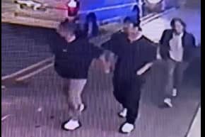 Police want to speak  to three men seen on CCTV in Bradshawgate in Bolton