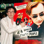  Actor Steve Coogan at the premiere of 24 Hour Party People in New York City, 2002.  (Photo By Lawrence Lucier/Getty Images)