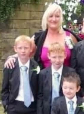 Callum Riley with his mum Credit GMP