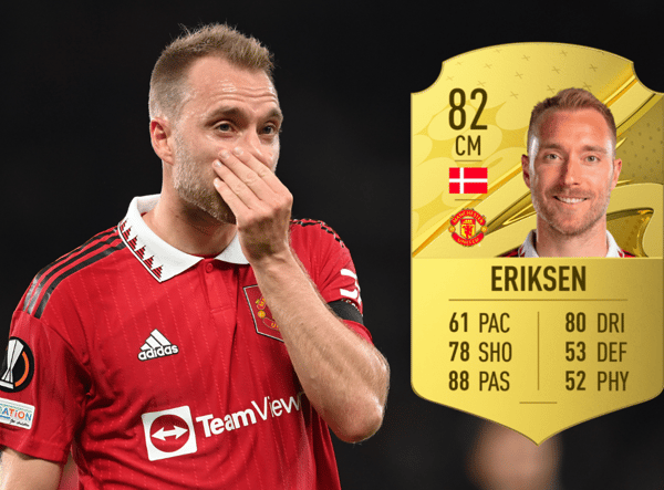 Manchester United’s full list of FIFA 23 ratings are now out, including new signing Christian Eriksen.