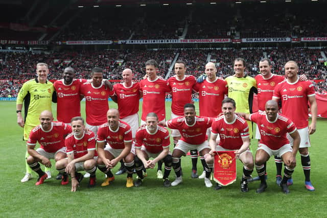 The United squad from the first leg in May. Credit: Getty.