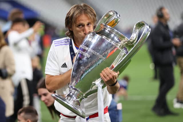 Modric won another Champions League trophy in May. Credit: Getty.
