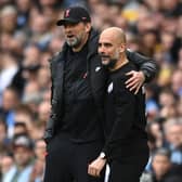 Pep Guardiola and Jurgen Klopp are nominated for the Manager of the Season Award at the 2022 North-West Football Awards. Credit: Getty.