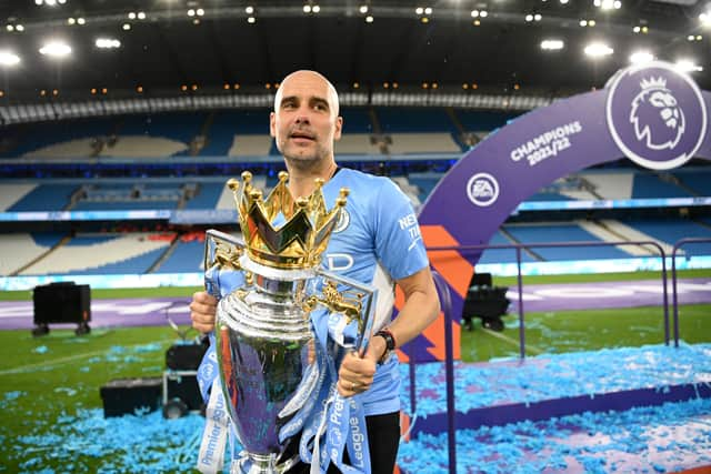 Pep Guardiola won a fourth Premier League title last season. Credit: Getty.