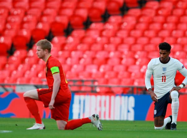 Kevin De Bruyne and Marcus Rashford are up for the September Premier League Player of the Month award. Credit: Getty.