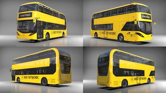 Manchester’s new Bee Network buses Credit: GMCA