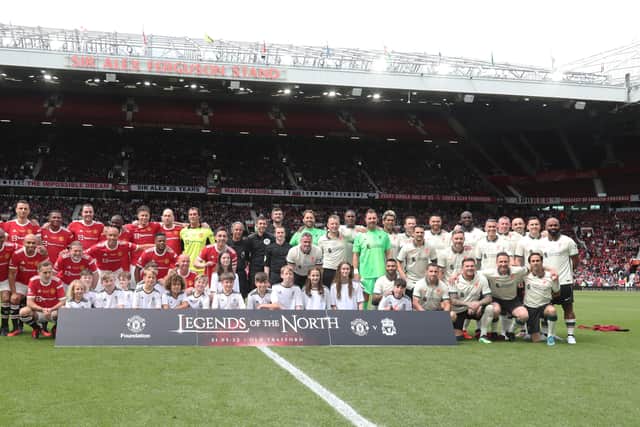 The first leg raised over £1.3m for the Manchester United Foundation. Credit: Getty.