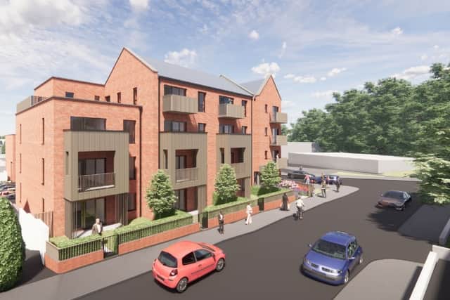 Proposals for new apartments at King Street West in Stockport. Credit: Bowker Sadler Partnership. 