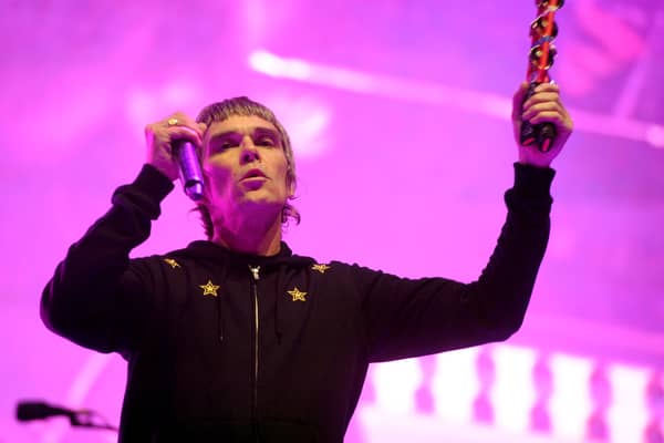  Ian Brown at a previous gig Credit: Getty